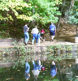 Hikers at Amicalola Falls State Park