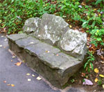 Stone Chair on Anna Ruby Falls walking trail