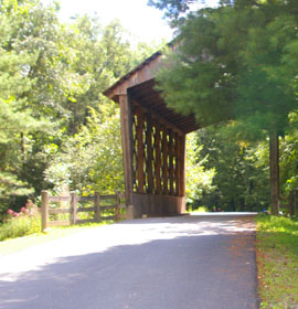 Bay's Covered Bridge up front