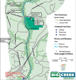 Big Creek Greenway Map
