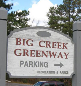 Big Creek Greenway Sign