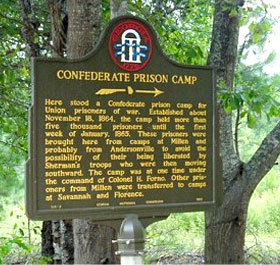 Blackshear Prison Civil War Camp Marker