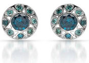 Sparkly Blue Diamond Earrings