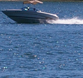 Boating at Georgia lake