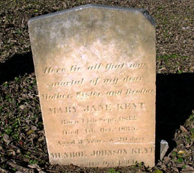 Cedar Grove Cemetery Tombstone