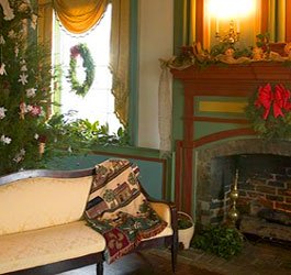 Chief Vann House decorated for Christmas