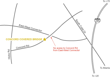 Concord Covered Bridge Map