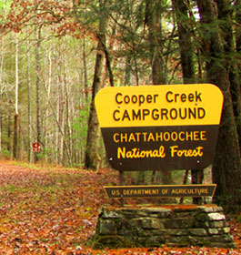 Cooper Creek Campground Entrance