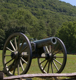 Civil War Cannon at Mountain