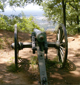 Civil War Cannon over Atlanta