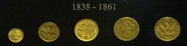 Gold Coins at Dahlonega Gold Museum