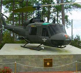 Fort Stewart Military Museum Helicopter Display