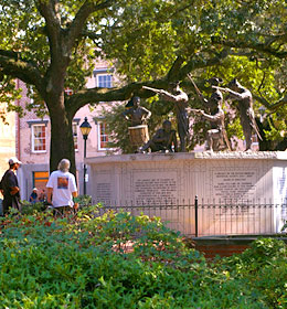 Franklin Square in Savannah Georgia