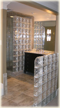 Glass Block Shower