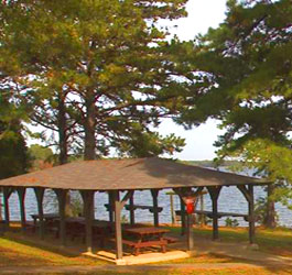 Lakeside Picnic Shelter at Hart State Outdoor Recreation Area