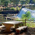 Waterfalls at picnic site