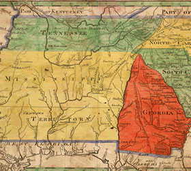 Historic Georgia Map