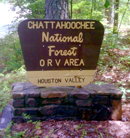 Houston Valley OHV Trails Sign