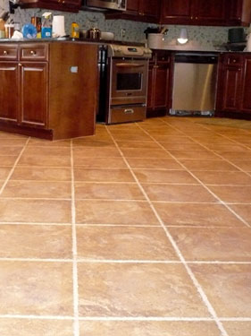 Attractive Kitchen Tile Floor