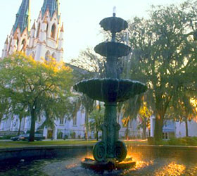 LaFayette Square in Savannah Georgia