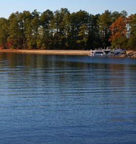 Boating at Georgia lake