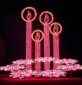 Christmas lights at Lake Lanier Islands