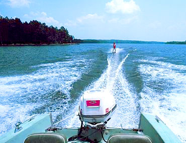 Skiing on Lake Oconee