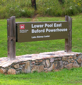 Lower Pool East Powerhouse Park Sign