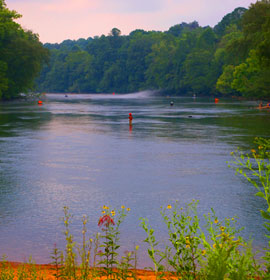 Chattahoochee River at Lower Pool East Powerhouse Park