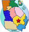 Magnolia Midlands Travel Region in Georgia