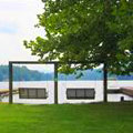 Lakeside swings at Moccasin Creek State Park