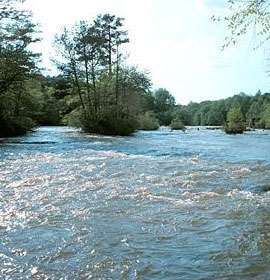 Oconee River at night