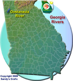 Oostanaula River Map
