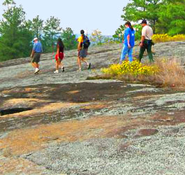 Hiking at Panola Mountain State Park