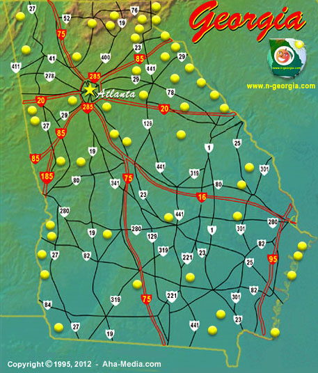 georgia state parks map Georgia State Parks Interactive Map