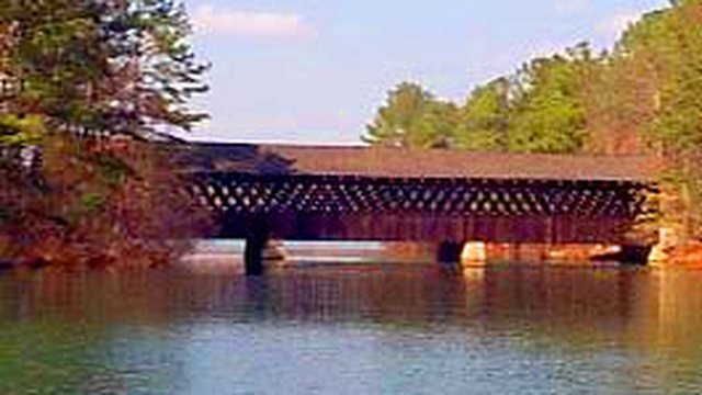 The Washington W. King Covered Bridge at Stone Mountain Park, Georgia