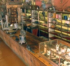 Displays at Suttons 1844 Frontier Store Museum