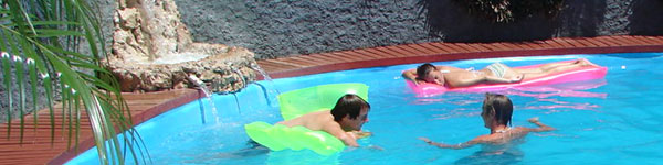 Fun at swimming pool