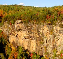 Rim trail overlook at Tallulah Gorge State Park