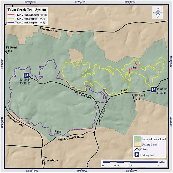 Town Creek ORV Trail System Map