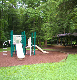 Playground and picnic pavilion