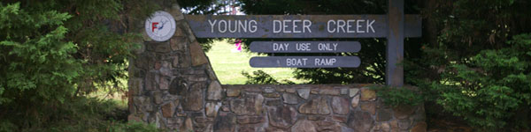 Young Deer Creek Park Sign